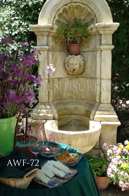 A 17th Century Antique Wall Fountain by Ancient Surfaces. A life long dedication to quality architectural stone products beyond belief.  http://www.ancientsurfaces.com/Antique-Wall-Fountains-2.html