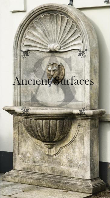 A unique antique stone wall fountain. A life long dedication to quality architectural stone products beyond belief. http://www.ancientsurfaces.com/Antique-Wall-Fountains-2.html