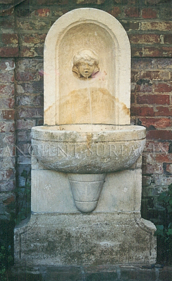 A unique antique stone wall fountain. A life long dedication to quality architectural stone products beyond belief. http://www.ancientsurfaces.com/Antique-Wall-Fountains-2.html