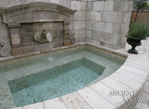 Antique Medieval wall fountain by Ancient Surfaces.