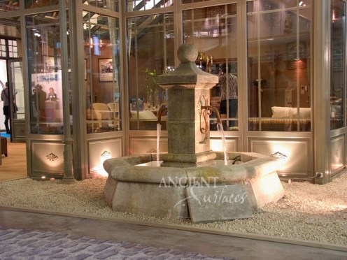 Antique Octagonal Stone Fountain by Ancient Surfaces.