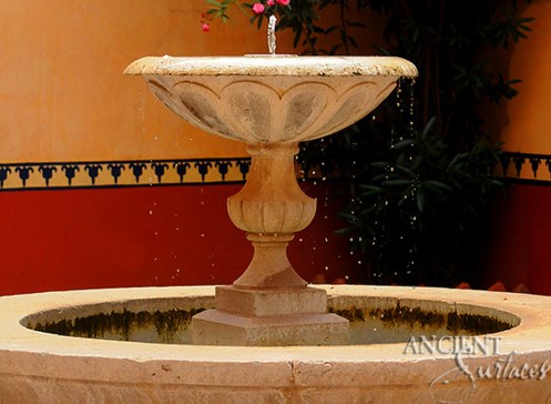 Antique Medieval wall fountain by Ancient Surfaces.