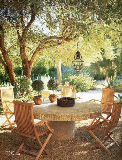 Outdoor landscaping with stone water Fountains-13