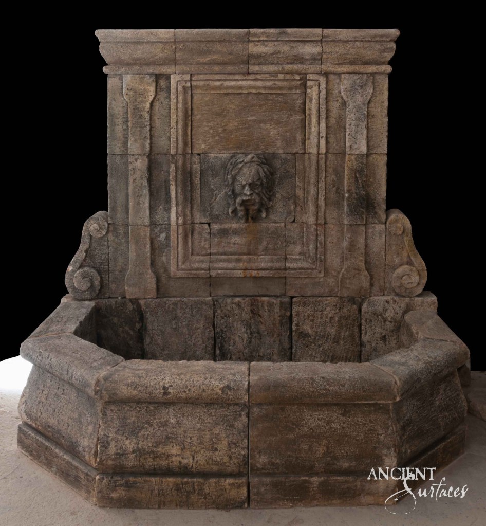 Ancient Surfaces wall fountains
Reclaimed limestone wall fountains
Old world stone fountain
Antique limestone fountains
Soulful water features
Artistic garden fountains
Hand-carved limestone decor
Reclaimed ancient limestone
Timeless fountain designs
Luxury courtyard fountains
Historical wall decor
Custom stone fountains
Artful water sculptures
Elegant outdoor fountains
Cultural heritage fountains
Sustainable stone art
Decorative wall fountains