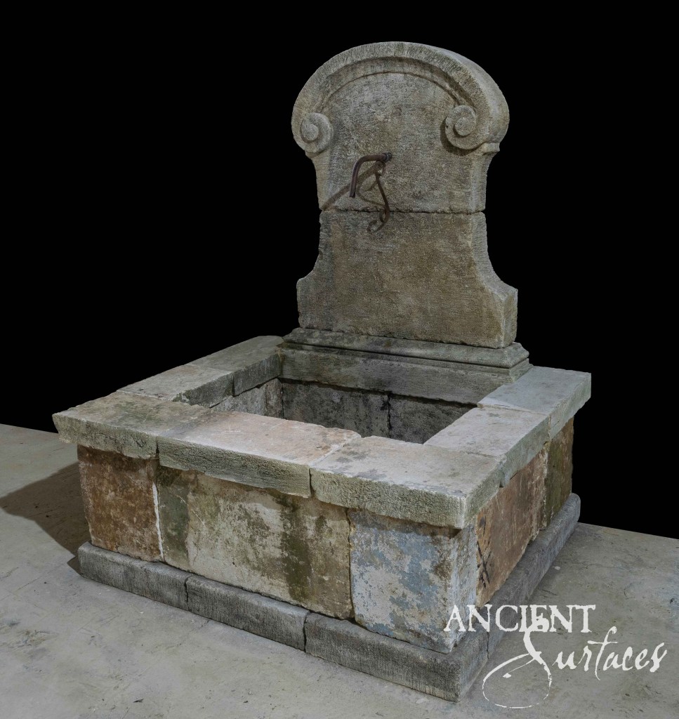 Reclaimed limestone wall fountains
Ancient Surfaces garden features
Antique stone water fountains
Limestone lion head spout fountain
Historic limestone wall basins
Patina stone fountain designs
Mediterranean reclaimed stone fountains
Baroque limestone fountain detailing
Rustic Provençal garden fountains
Romanesque limestone wall pieces
Aged limestone courtyard accents
Architectural reclaimed wall fountains
Decorative limestone outdoor water features
Timeless reclaimed limestone craftsmanship
Sustainable antique limestone design