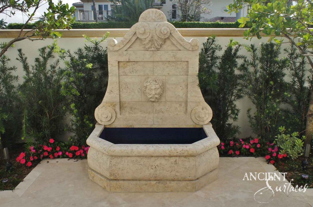 Reclaimed limestone wall fountains
Ancient Surfaces garden features
Antique stone water fountains
Limestone lion head spout fountain
Historic limestone wall basins
Patina stone fountain designs
Mediterranean reclaimed stone fountains
Baroque limestone fountain detailing
Rustic Provençal garden fountains
Romanesque limestone wall pieces
Aged limestone courtyard accents
Architectural reclaimed wall fountains
Decorative limestone outdoor water features
Timeless reclaimed limestone craftsmanship
Sustainable antique limestone design