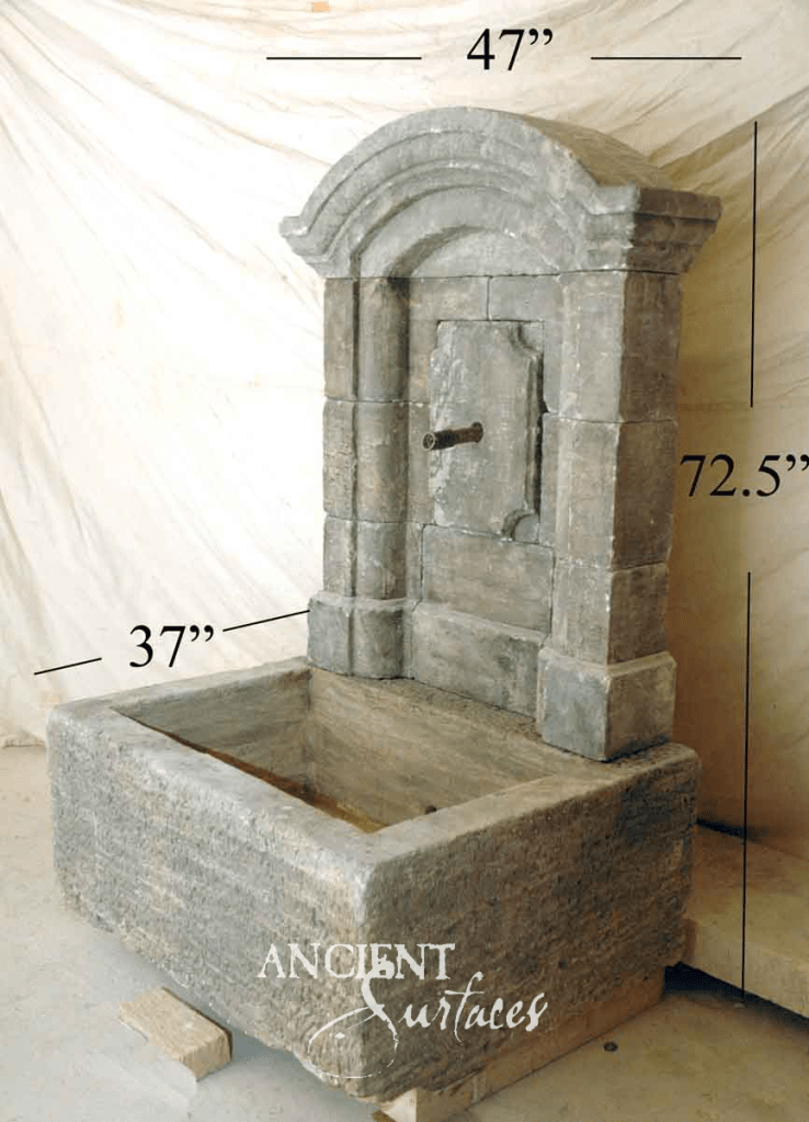 reclaimed limestone fountain
limestone wall fountain
antique limestone fountain
ancient surfaces limestone fountain
historic limestone water feature
carved limestone wall fountain
weathered limestone garden fountain
patina limestone fountain
stone courtyard water fountain
old world limestone fountain
European limestone wall fountain
hand-carved limestone fountain
luxury limestone outdoor fountain
architectural limestone fountain
limestone fountain with lion spout