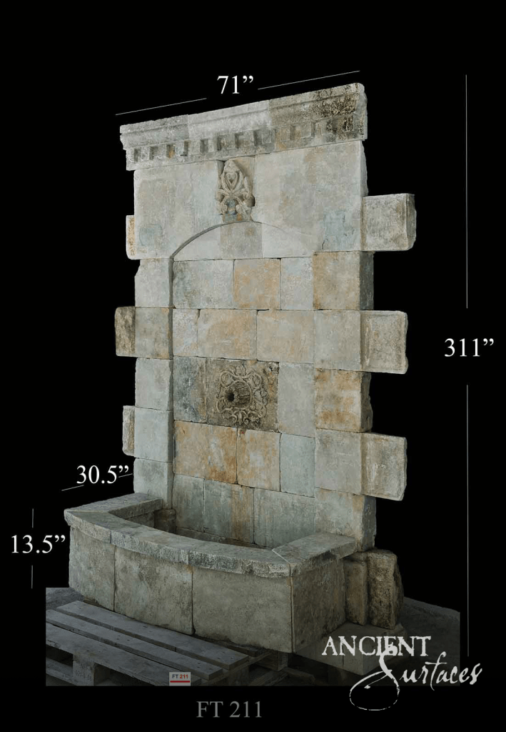 Ancient Surfaces reclaimed limestone wall fountains
Antique limestone wall fountains for courtyards
Reclaimed limestone garden fountains by Ancient Surfaces
Ancient Surfaces Mediterranean wall fountain designs
Antique limestone fountains with patina
Reclaimed Burgundy limestone water features
Ancient Surfaces handcrafted wall fountains
Reclaimed limestone courtyard and terrace fountains
Antique limestone lion-head wall fountains
Ancient Surfaces Renaissance-inspired stone fountains
Reclaimed limestone façades and wall fountains
Antique limestone water features for estates
Ancient Surfaces reclaimed outdoor limestone design
Reclaimed stone fountains with iron spouts
Antique limestone wall fountains for patios
Ancient Surfaces architectural limestone craftsmanship
Reclaimed limestone fountains for classic gardens
Antique limestone fountains with sculptural reliefs
Ancient Surfaces reclaimed Mediterranean water features
Reclaimed limestone fountains blending history and serenity