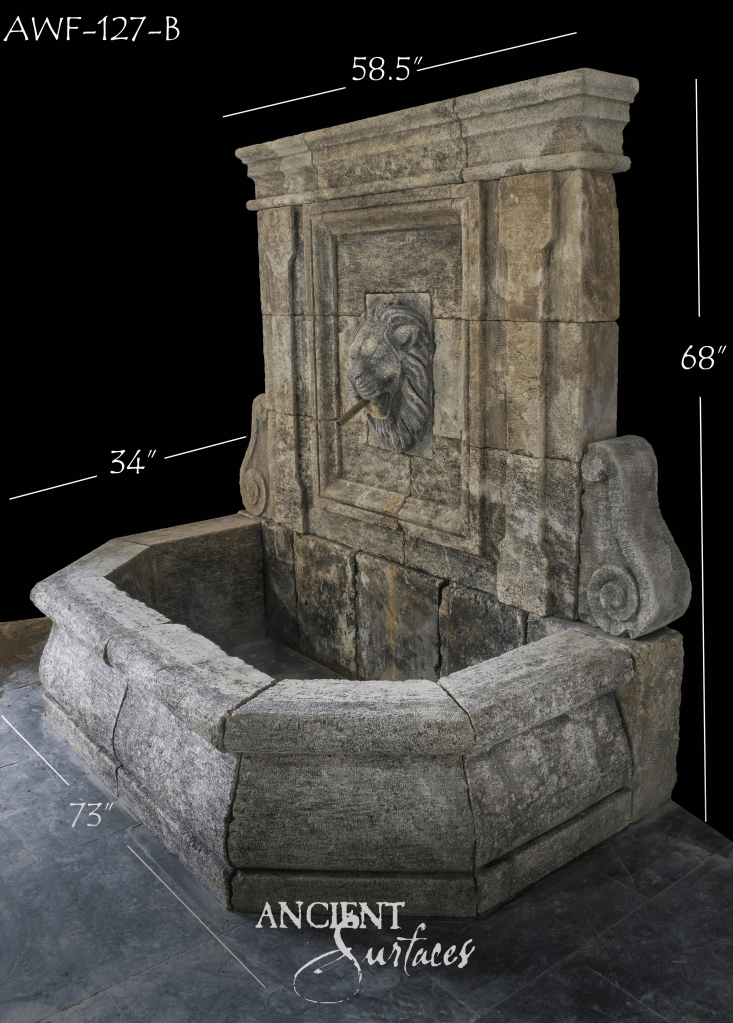 antique limestone wall fountains
reclaimed limestone wall fountain
Ancient Surfaces limestone fountain collection
French limestone wall fountains
Mediterranean stone wall fountains
reclaimed stone wall fountains
historic limestone garden fountains
European antique limestone fountains
hand carved limestone wall fountain
old world limestone fountain
architectural limestone fountains
antique stone courtyard fountains
reclaimed limestone water features
Provence limestone wall fountains
classic European wall fountains
limestone wall fountains with patina
heritage stone wall fountains
timeless limestone fountain design
antique limestone fountain installation
reclaimed limestone exterior fountains