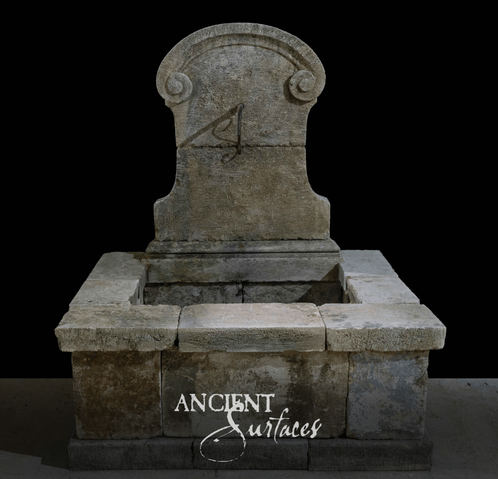 reclaimed limestone wall fountain
antique limestone wall fountain
Ancient Surfaces wall fountain collection
Ancient Surfaces reclaimed limestone fountains
limestone wall fountain for courtyard
garden limestone wall fountain
poolside limestone wall fountain
outdoor wall fountain limestone
European reclaimed wall fountain
French limestone wall fountain
Mediterranean limestone wall fountain
hand carved limestone wall fountain
limestone trough wall fountain
three spout limestone wall fountain
architectural limestone water feature
ornate carved limestone wall fountain
iron spout limestone wall fountain
reclaimed stone wall water feature
custom limestone wall fountain
limestone wall fountain installation