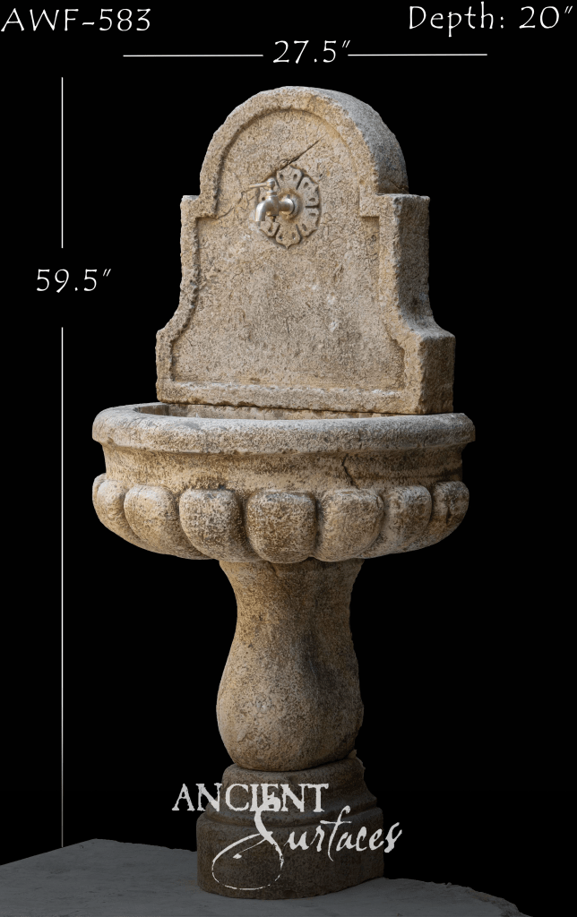 reclaimed limestone wall fountain
antique limestone wall fountain
Ancient Surfaces wall fountain collection
Ancient Surfaces reclaimed limestone fountains
limestone wall fountain for courtyard
garden limestone wall fountain
poolside limestone wall fountain
outdoor wall fountain limestone
European reclaimed wall fountain
French limestone wall fountain
Mediterranean limestone wall fountain
hand carved limestone wall fountain
limestone trough wall fountain
three spout limestone wall fountain
architectural limestone water feature
ornate carved limestone wall fountain
iron spout limestone wall fountain
reclaimed stone wall water feature
custom limestone wall fountain
limestone wall fountain installation